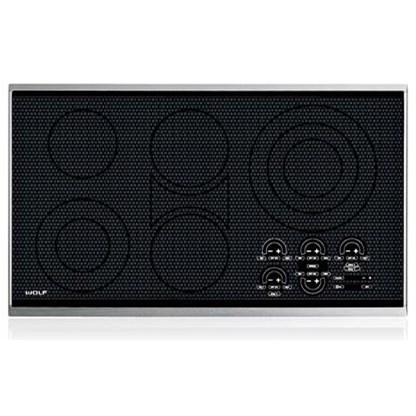 Wolf CT36E/S 36" Electric Cooktop Framed Furniture and